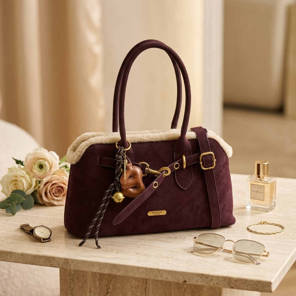 Bessie London Burgundy Grab Bag