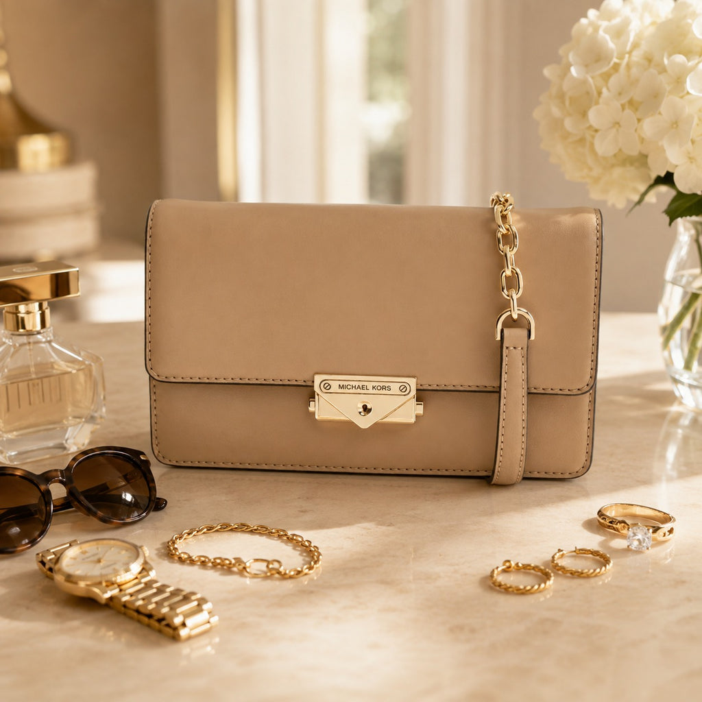 Michael Kors Beige Crossbody Bag