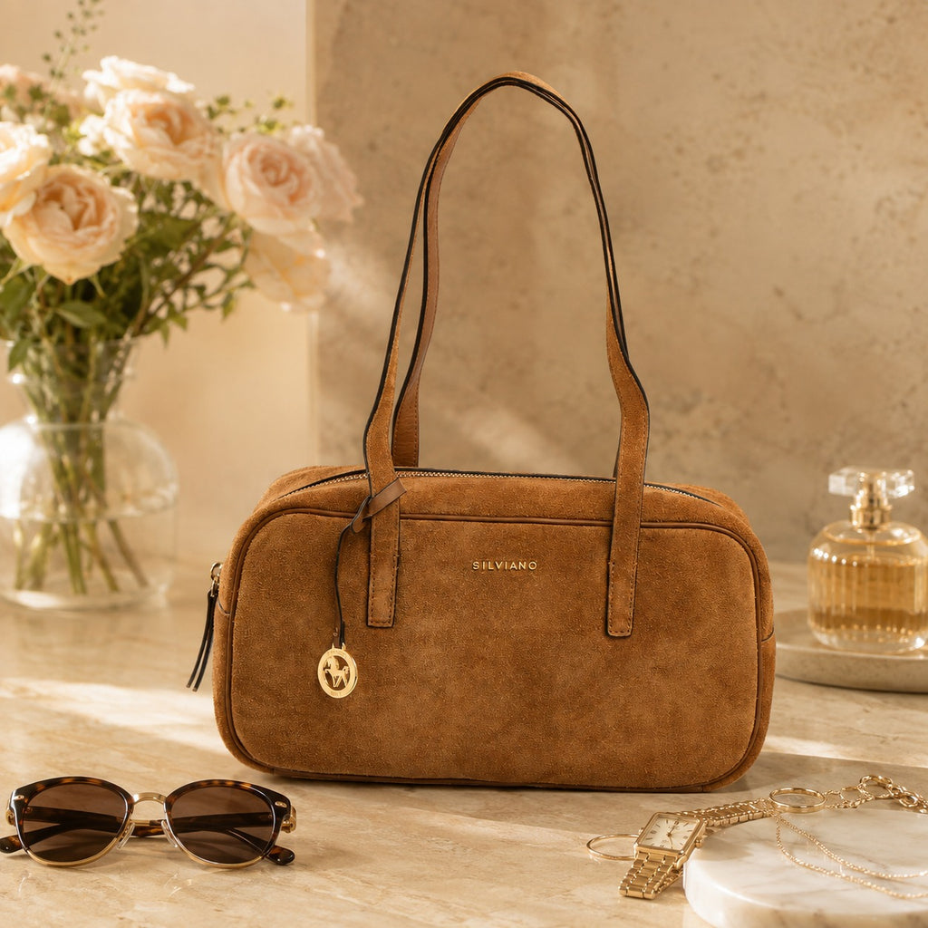 Silviano Tan Brown Shoulder Bag