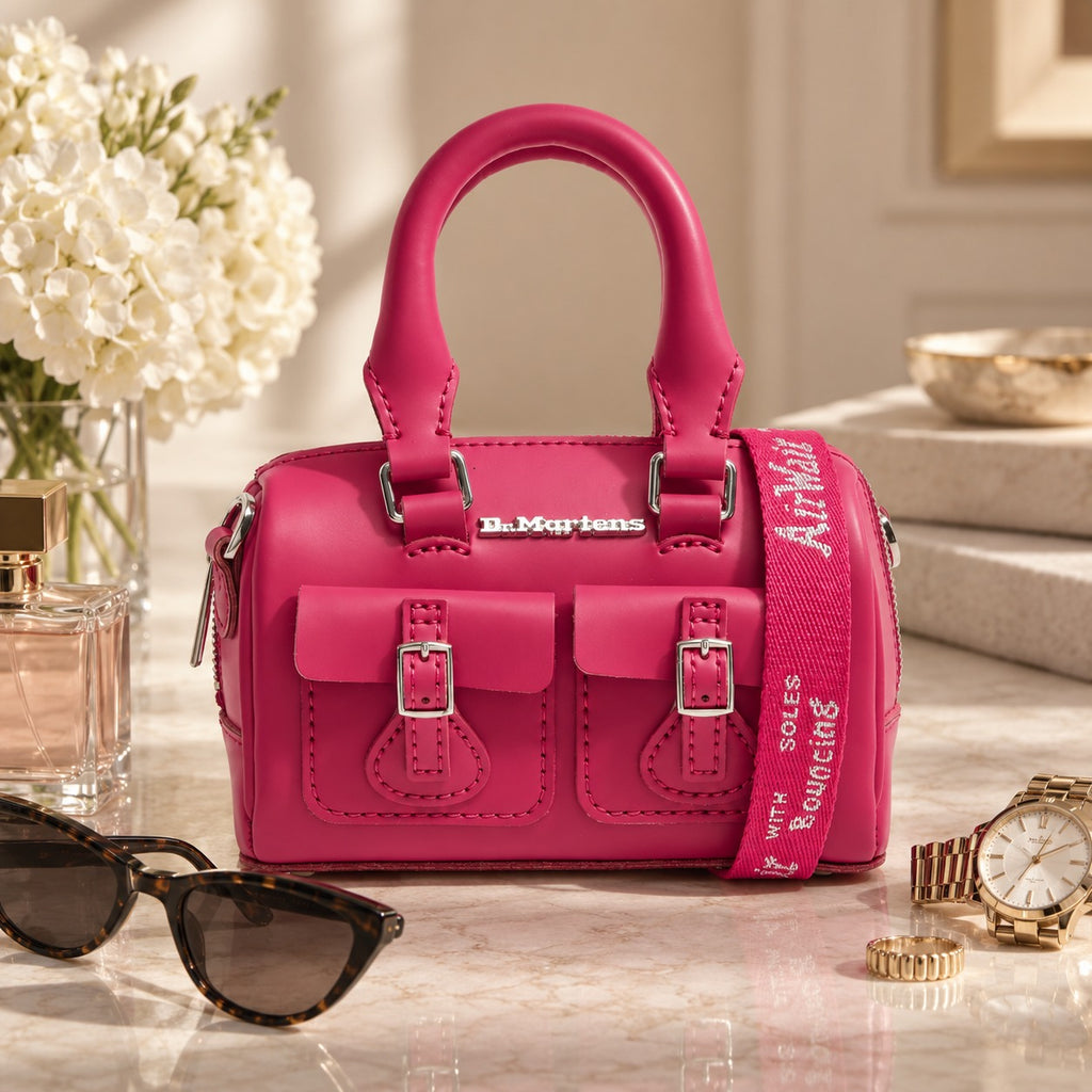 Dr Martens Fuchsia Pink Mini Top Handle Cross Body Bag