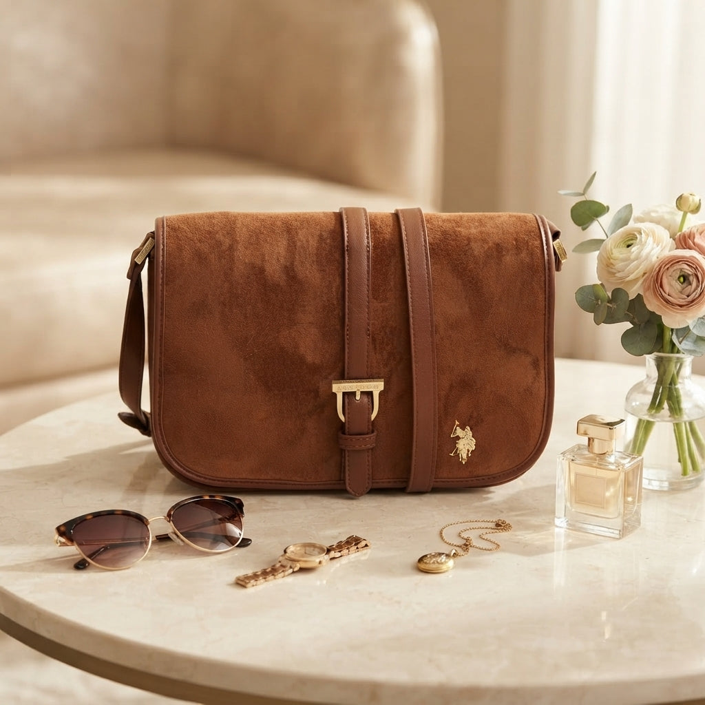 U.S. Polo Assn. Tan Crossbody Bag