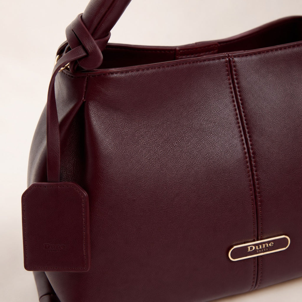 Dune London Burgundy Dawes Shoulder Bag