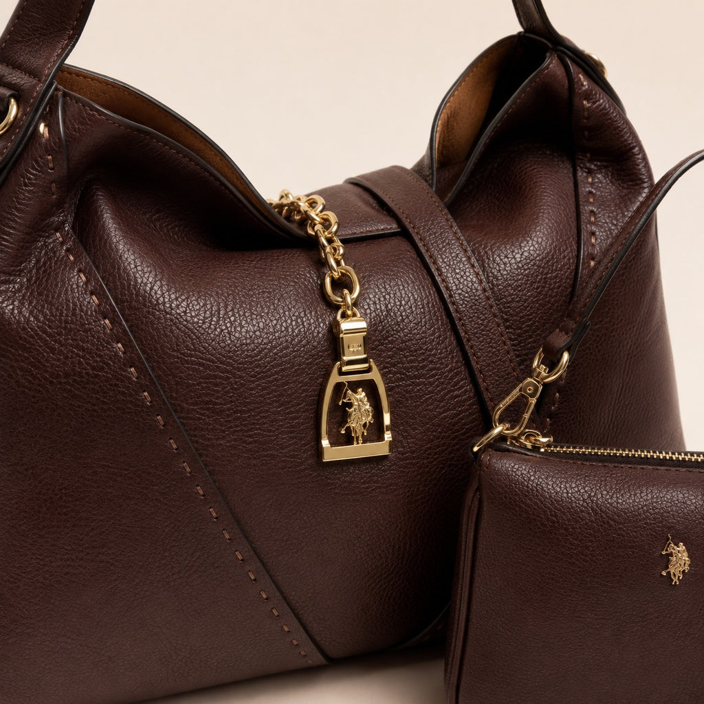U.S. Polo Assn. Dark Brown Helcho Shoulder Bag