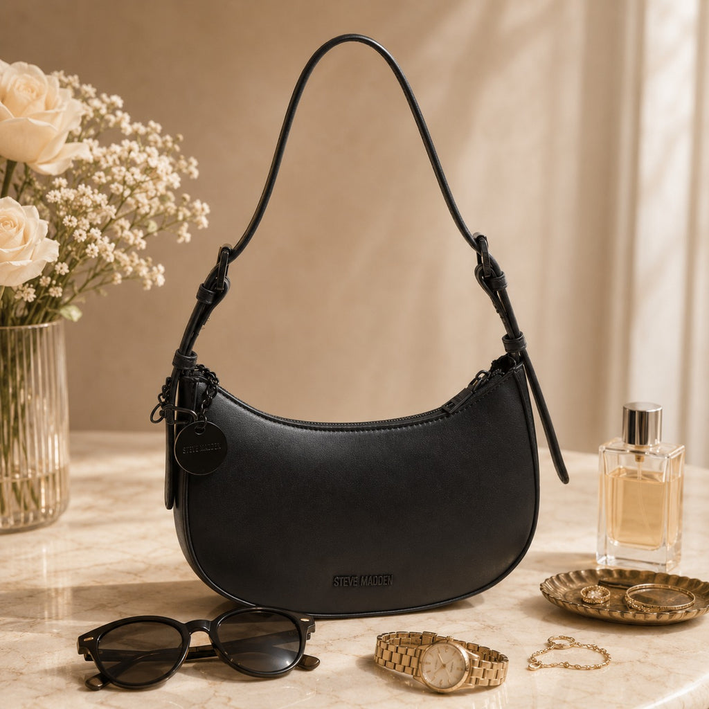 Steve Madden Black Shoulder Bag