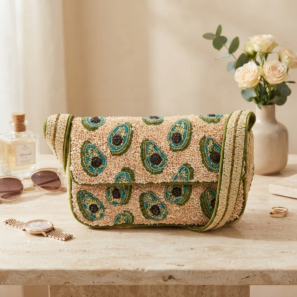 Mirasol Multicoloured Beaded Avocado Grab Bag