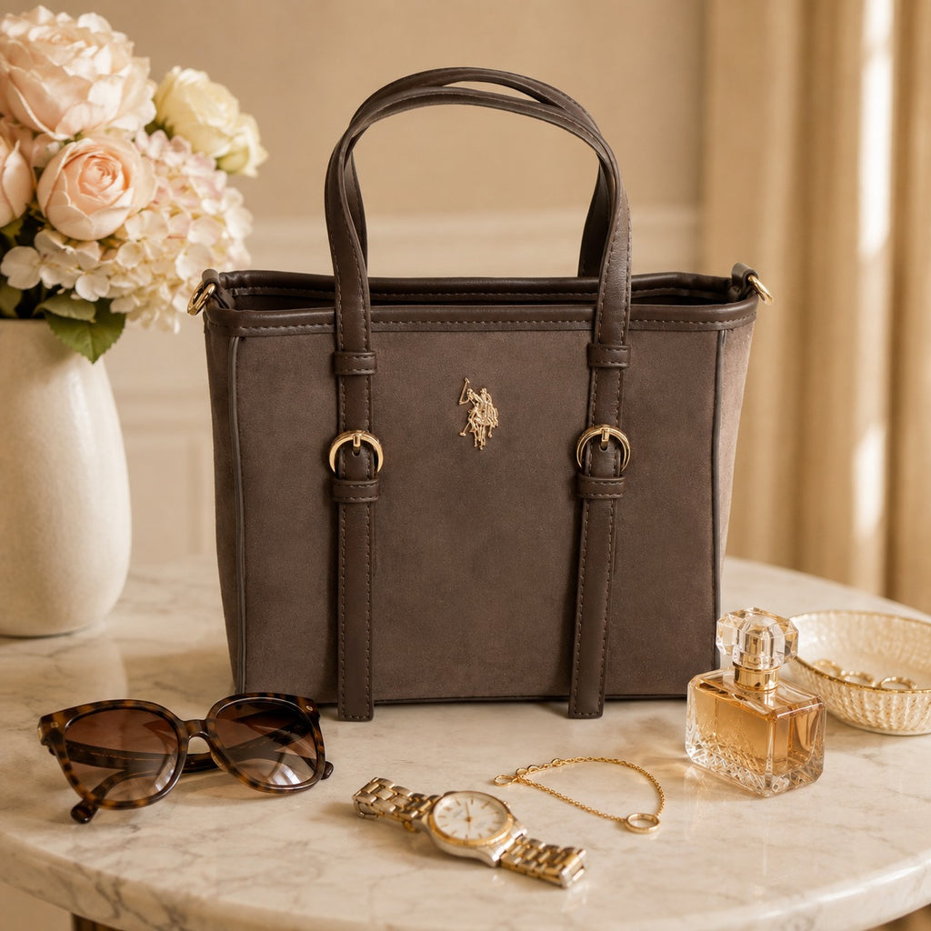 U.S. Polo Assn. Taupe Shoulder Bag